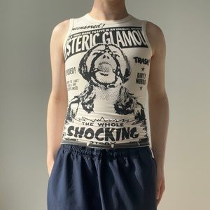the whole shocking story hysteric glamour tank top seen these go for over 400+$